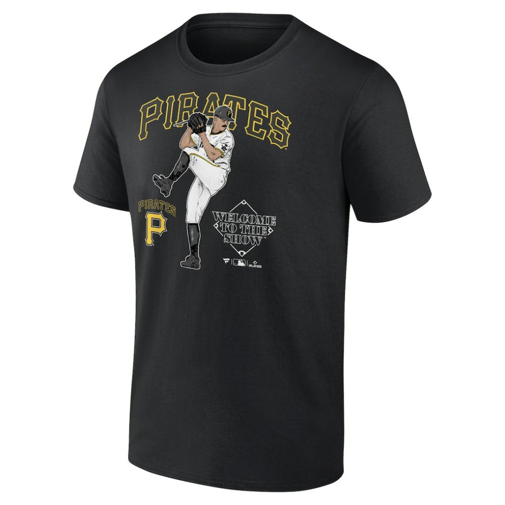 Paul Skenes Pittsburgh Pirates Welcome To The Show T-Shirt Black