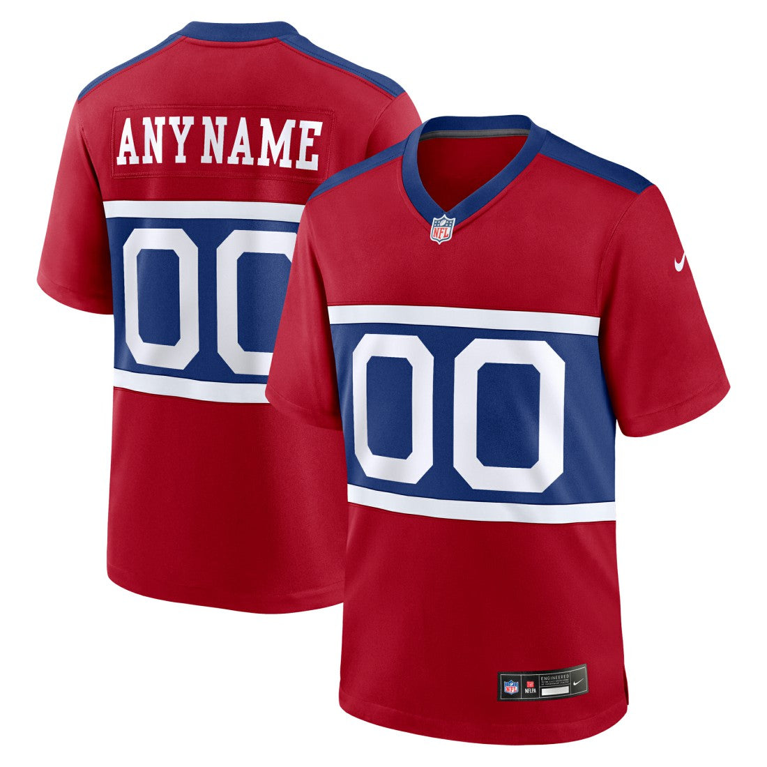 New York Giants Alternate Game Custom Jersey - Century Red outlet