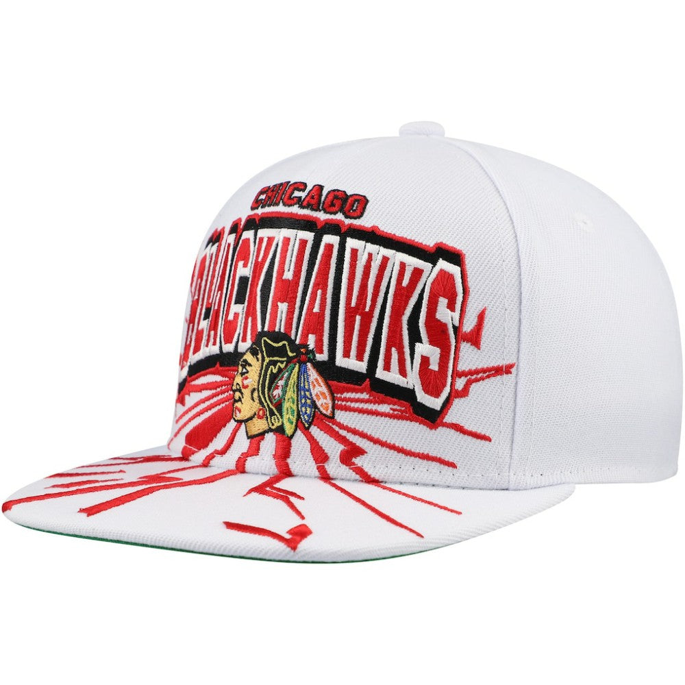 Chicago Blackhawks Mitchell & Ness Youth After Shock Snapback Hat - White Hats