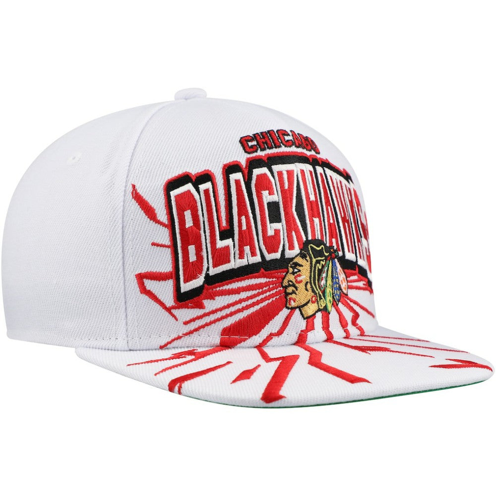 Chicago Blackhawks Mitchell & Ness Youth After Shock Snapback Hat - White Hats