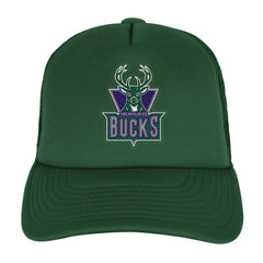 Milwaukee Bucks Youth Core Evergreen Trucker Adjustable Hat - Hunter Green cheap