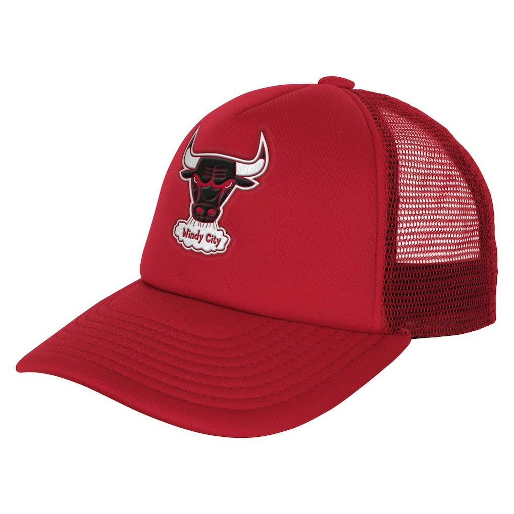 Chicago Bulls Youth Core Evergreen Trucker Adjustable Hat - Red discount