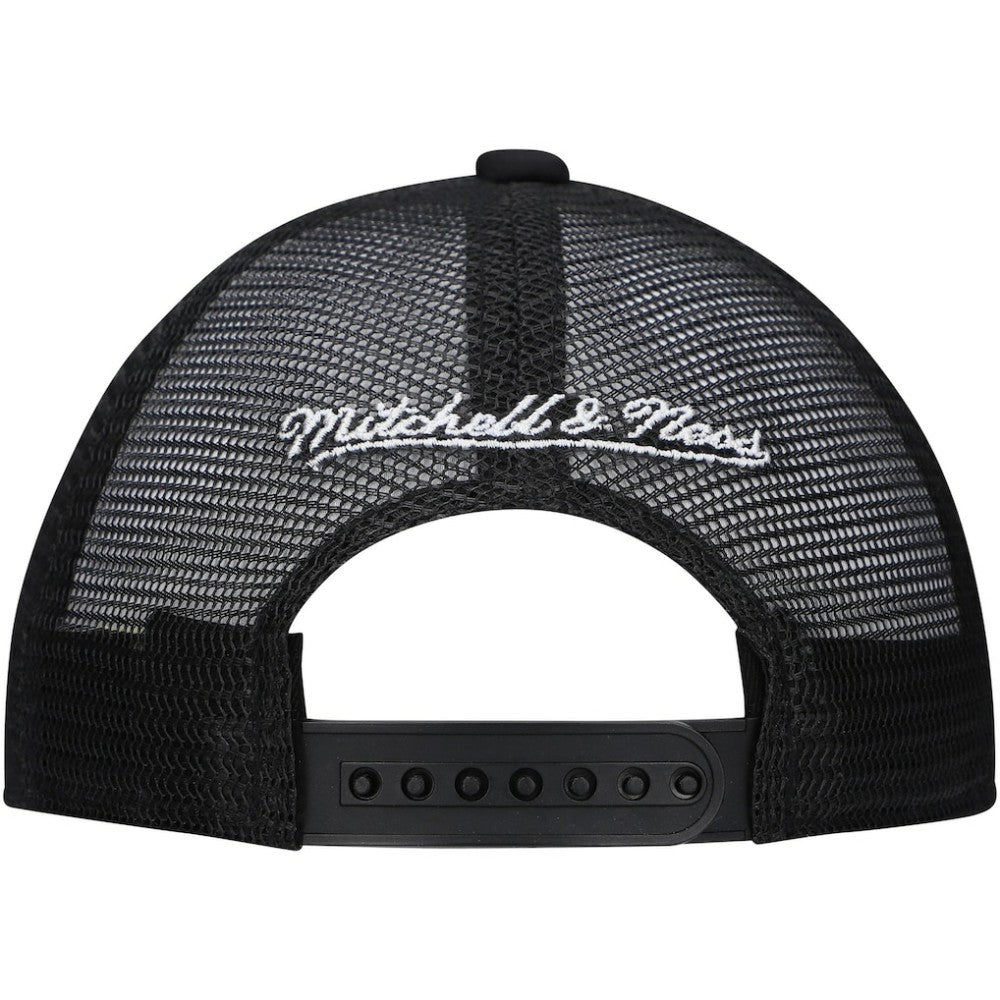 Chicago Blackhawks Mitchell & Ness Youth Core Trucker Adjustable Hat - Black Hats