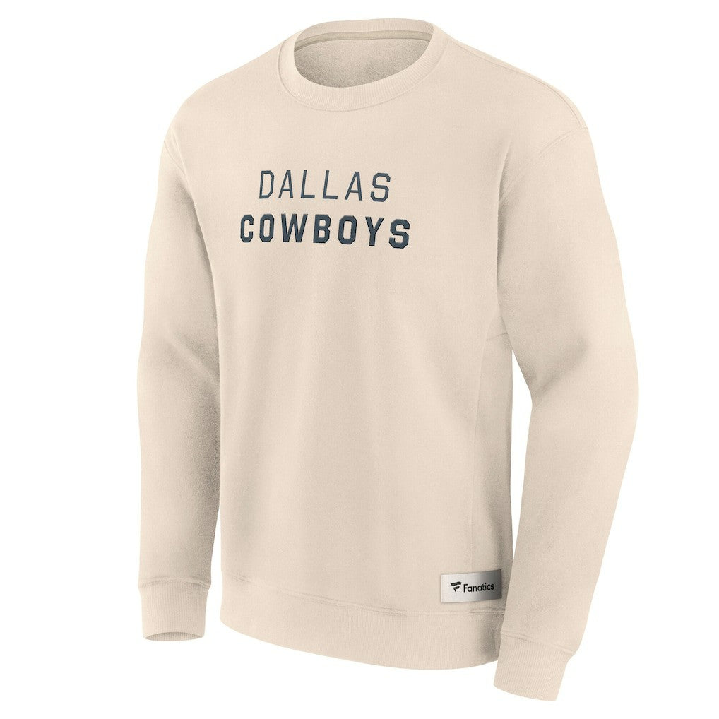 Dallas Cowboys Elements Future Ground Lettering Pullover Sweatshirt - Cream on sale