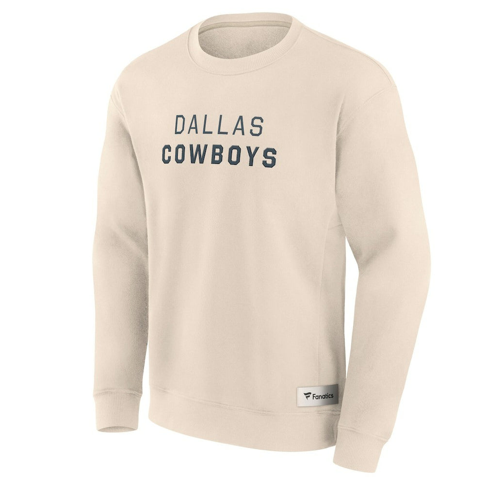 Dallas Cowboys Elements Future Ground Lettering Pullover Sweatshirt - Cream on sale