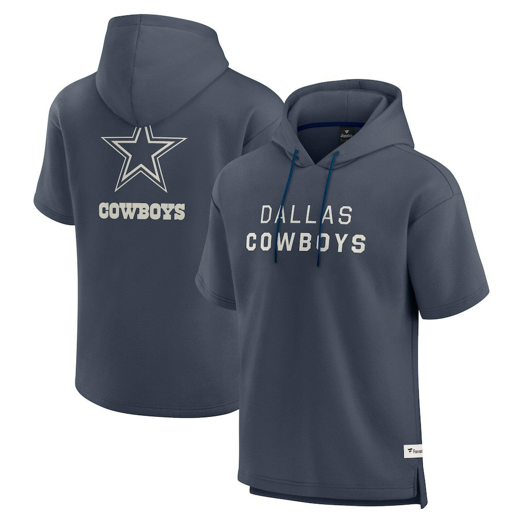Dallas Cowboys Elements Future Ground Lettering Short Sleeve Pullover Hoodie - Navy on sale