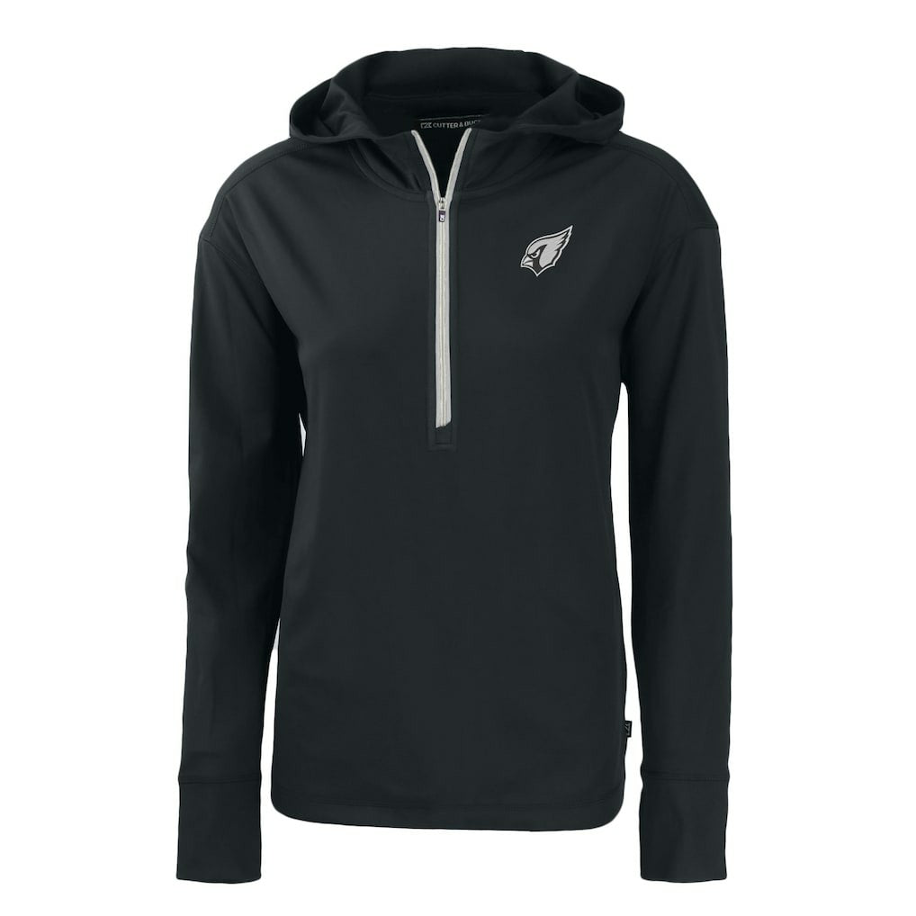 Arizona Cardinals Cutter & Buck Women's Daybreak Eco Recycled Half-Zip Hoodie - Black online