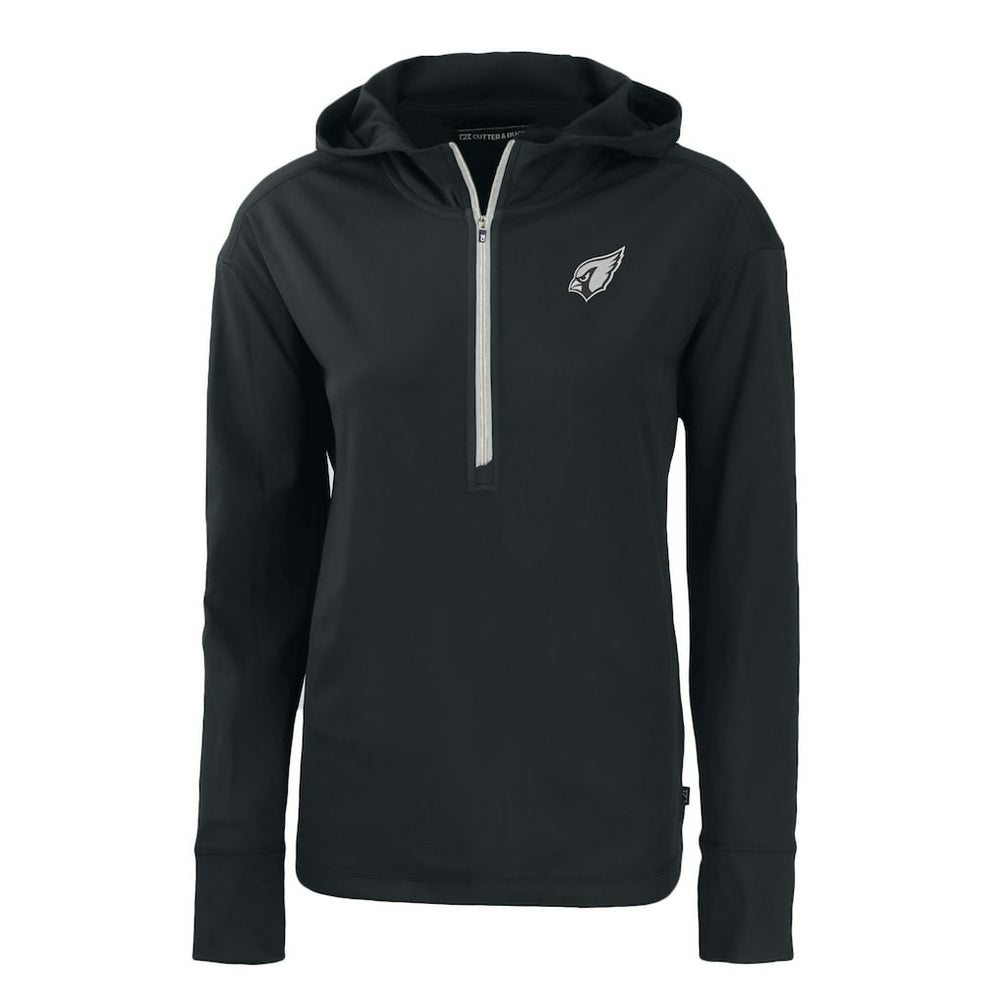 Arizona Cardinals Cutter & Buck Women's Daybreak Eco Recycled Half-Zip Hoodie - Black online