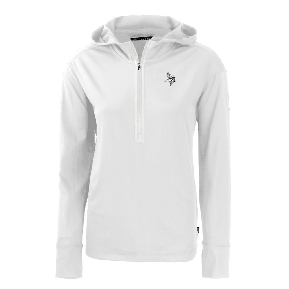 Minnesota Vikings Cutter & Buck Women's Daybreak Eco Recycled Half-Zip Hoodie - White outlet