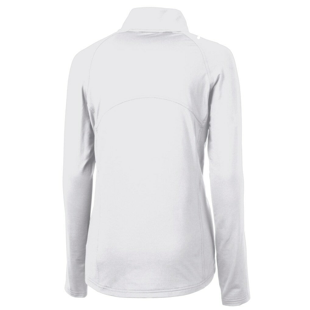 Minnesota Vikings Cutter & Buck Women's Adapt Eco Knit Stretch Recycled Half-Zip Pullover Top - White cheap