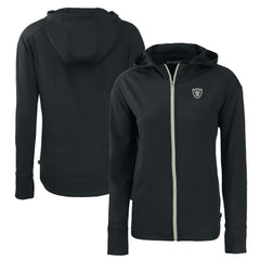 Las Vegas Raiders Cutter & Buck Women's Daybreak Eco Recycled Full-Zip Hoodie - Black discount
