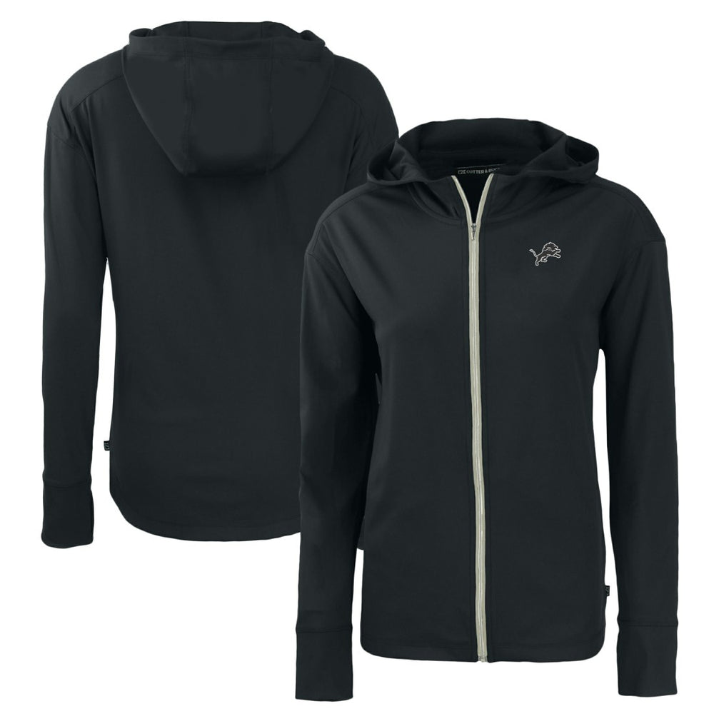 Detroit Lions Cutter & Buck Women's Daybreak Eco Recycled Full-Zip Hoodie - Black online