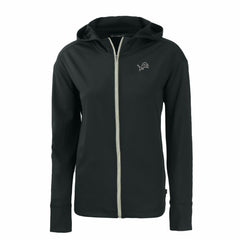Detroit Lions Cutter & Buck Women's Daybreak Eco Recycled Full-Zip Hoodie - Black online
