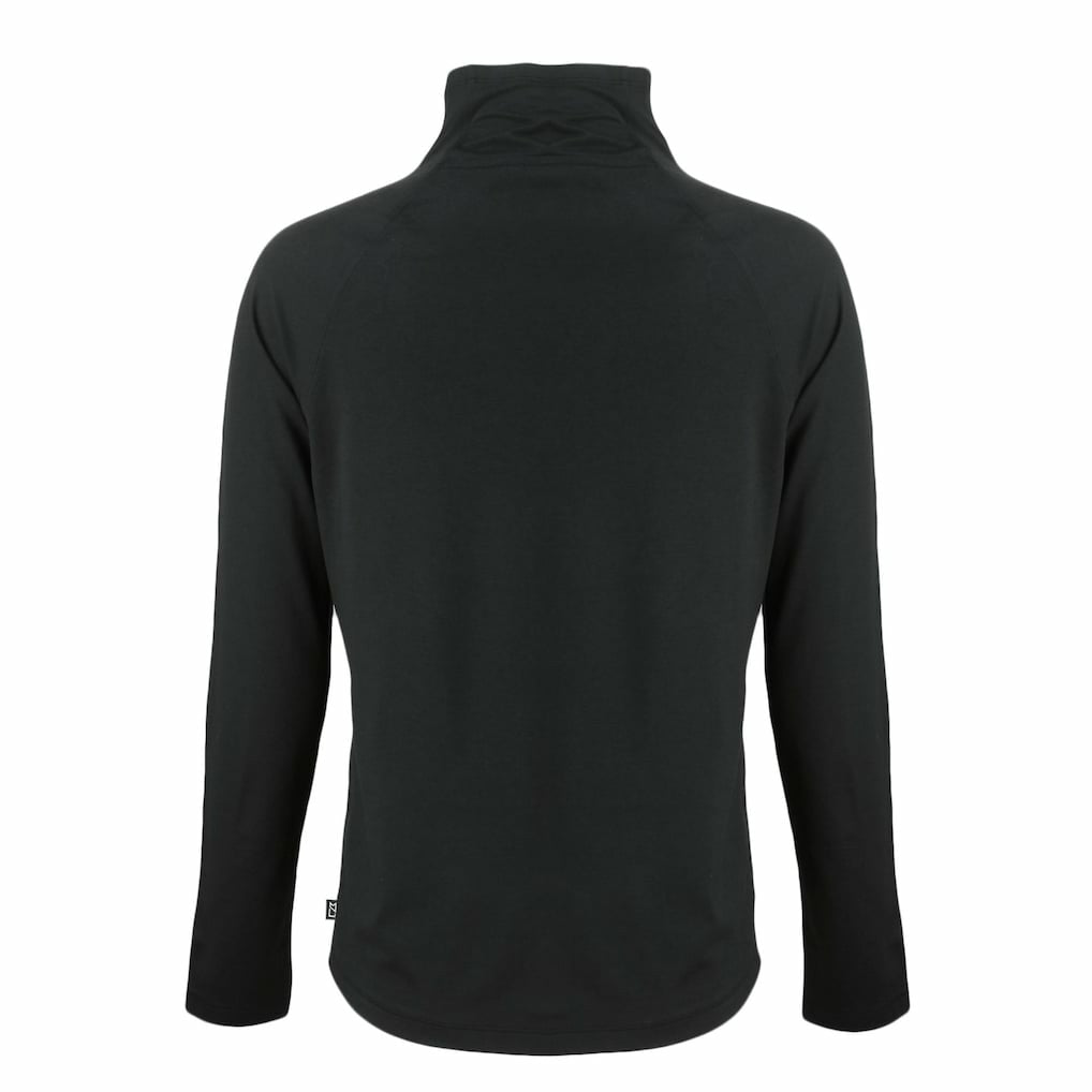 Miami Dolphins Cutter & Buck Women's Coastline Epic Comfort Eco Recycled Funnel Neck Pullover Sweatshirt - Black for sale