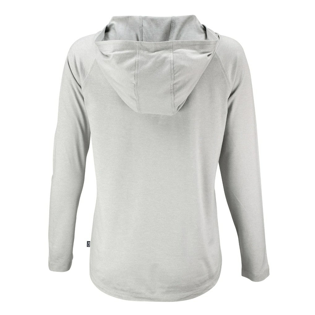 Jacksonville Jaguars Cutter & Buck Women's Coastline Epic Comfort Eco Recycled Long Sleeve Hoodie T-Shirt - Gray outlet