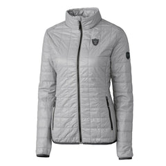 Las Vegas Raiders Cutter & Buck Women's Rainier PrimaLoft Eco Insulated Full-Zip Puffer Jacket - Gray discount