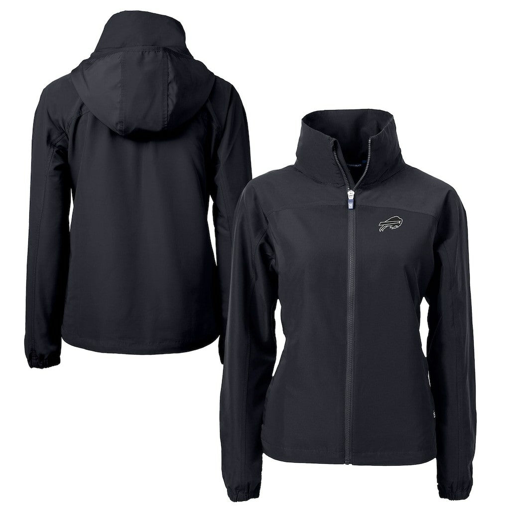 Buffalo Bills Cutter & Buck Women's Charter Eco Recycled Full-Zip Hoodie Jacket - Black online