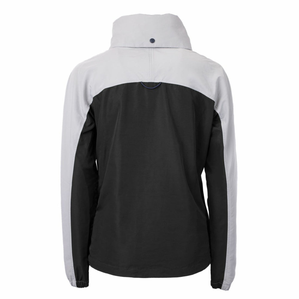 Detroit Lions Cutter & Buck Women's Charter Eco Recycled Half-Zip Hoodie Anorak Jacket - Black/Gray outlet