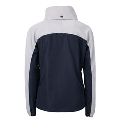 Los Angeles Chargers Cutter & Buck Women's Charter Eco Recycled Half-Zip Hoodie Anorak Jacket - Navy/Gray for sale