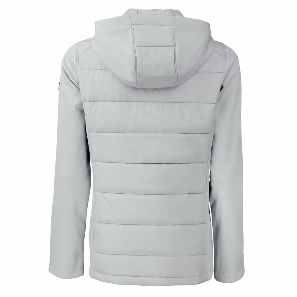 Kansas City Chiefs Cutter & Buck Women's Evoke Hybrid Eco Softshell Recycled Full-Zip Hoodie Jacket - Gray discount