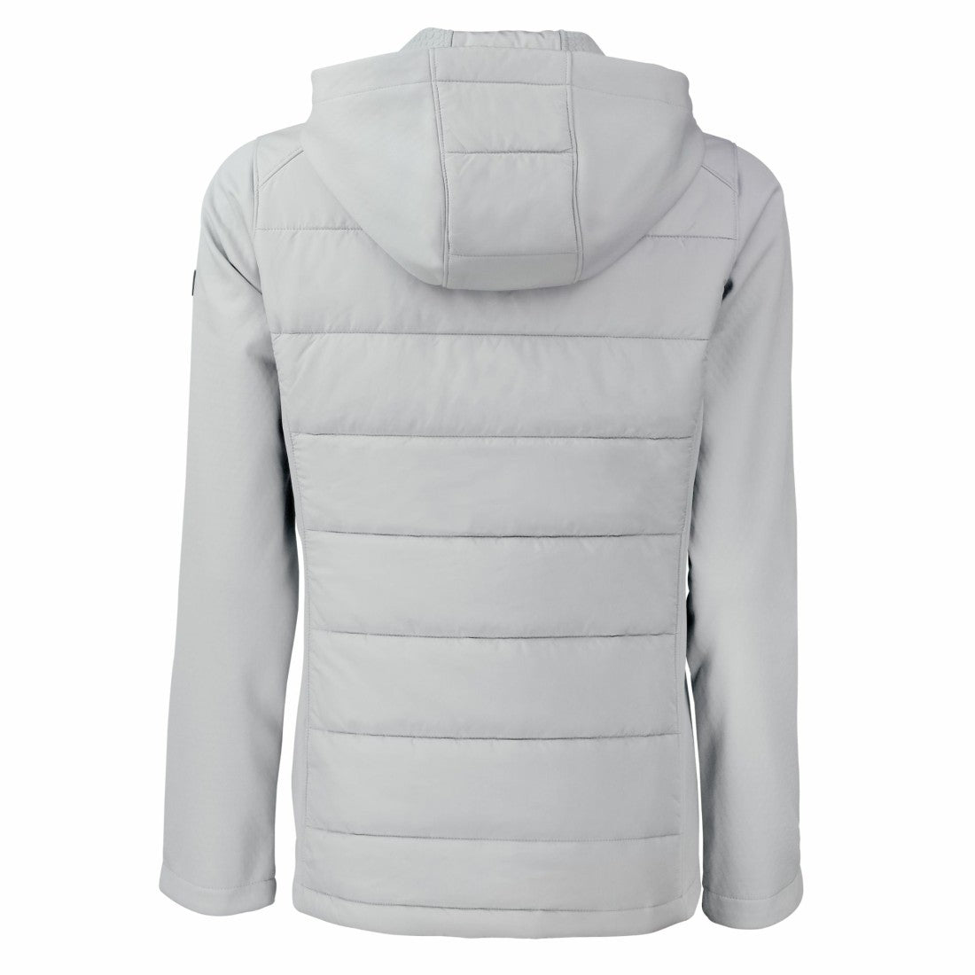 Detroit Lions Cutter & Buck Women's Evoke Hybrid Eco Softshell Recycled Full-Zip Hoodie Jacket - Gray cheap