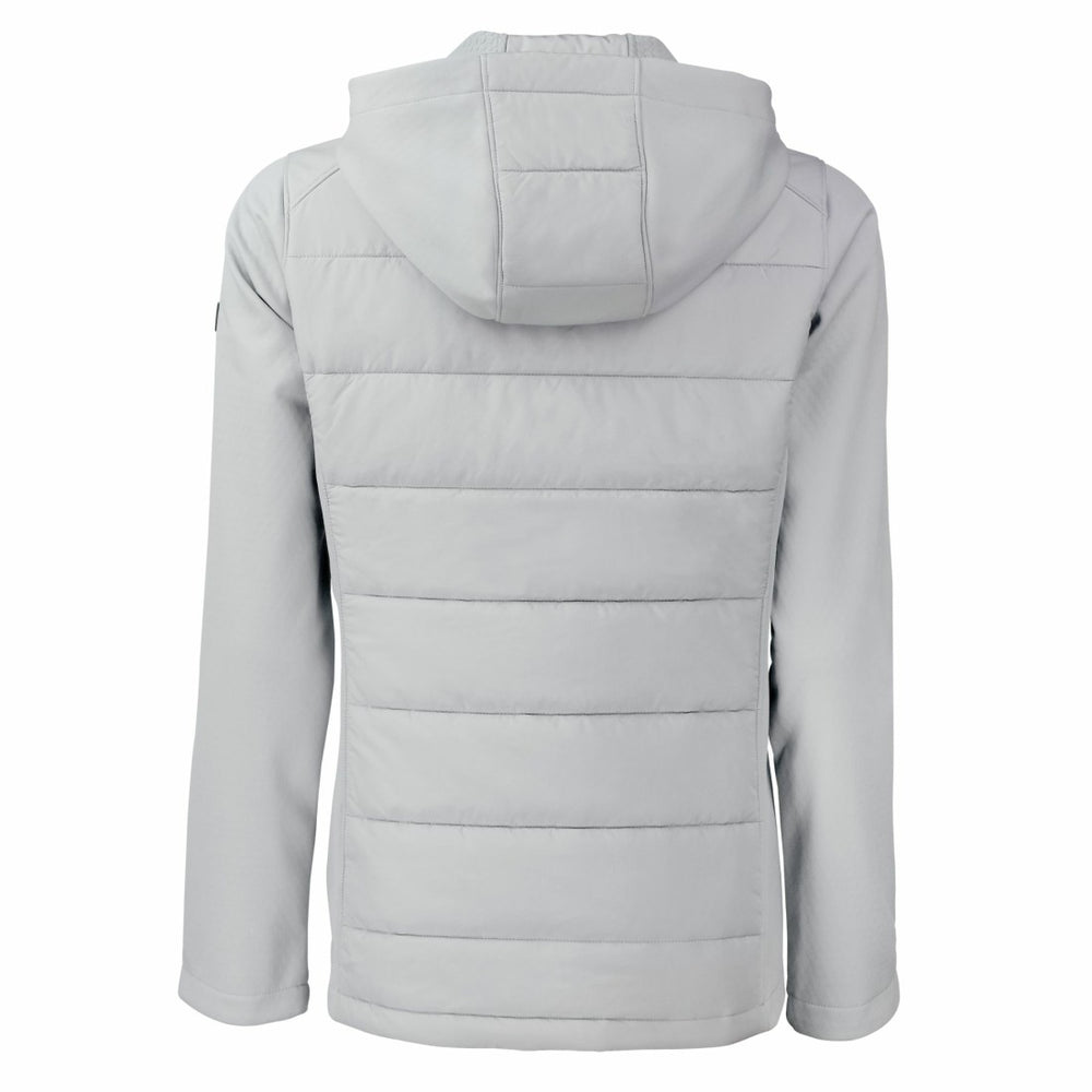 Detroit Lions Cutter & Buck Women's Evoke Hybrid Eco Softshell Recycled Full-Zip Hoodie Jacket - Gray cheap