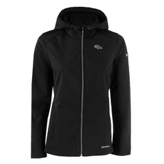 Denver Broncos Cutter & Buck Women's Evoke Eco Softshell Recycled Full-Zip Hoodie Jacket - Black for sale