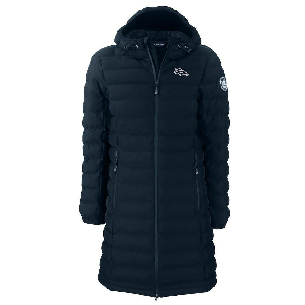 Denver Broncos Cutter & Buck Women's Mission Ridge Repreve Eco Insulated Full-Zip Hoodie Long Puffer Jacket - Navy discount
