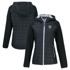 Chicago Bears Cutter & Buck Women's Rainier PrimaLoft Eco Hybrid Full-Zip Hoodie Jacket - Black online
