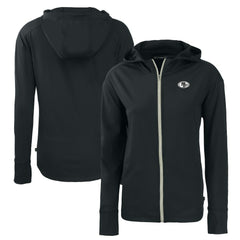 San Francisco 49ers Cutter & Buck Women's Daybreak Eco Recycled Full-Zip Hoodie - Black discount