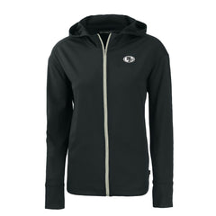 San Francisco 49ers Cutter & Buck Women's Daybreak Eco Recycled Full-Zip Hoodie - Black discount