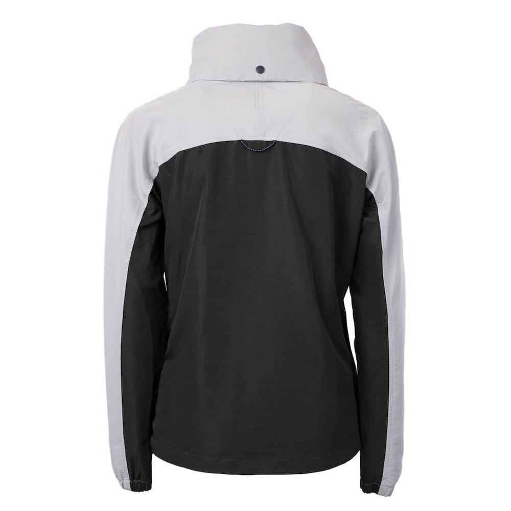 Seattle Seahawks Cutter & Buck Women's Charter Eco Recycled Half-Zip Hoodie Anorak Jacket - Black/Gray discount