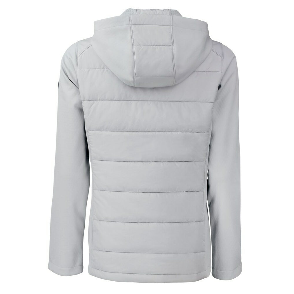 Minnesota Vikings Cutter & Buck Women's Evoke Hybrid Eco Softshell Recycled Full-Zip Hoodie Jacket - Gray outlet