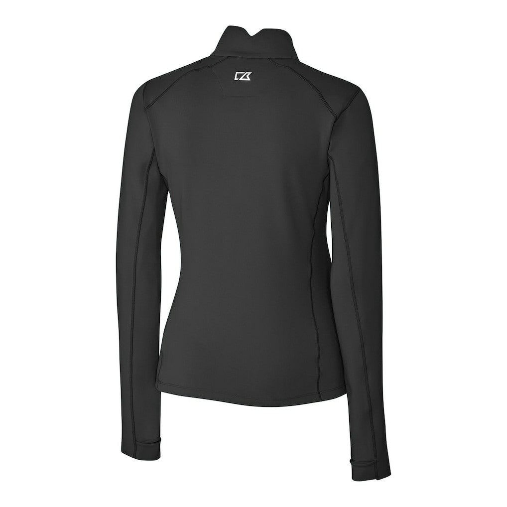 Washington Commanders Cutter & Buck Women's Traverse Stretch DryTec Quarter-Zip Top - Black for sale