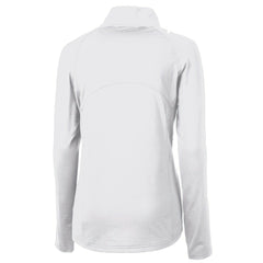 Seattle Seahawks Cutter & Buck Women's Adapt Eco Knit Stretch Recycled Raglan Half-Zip Top - White sale