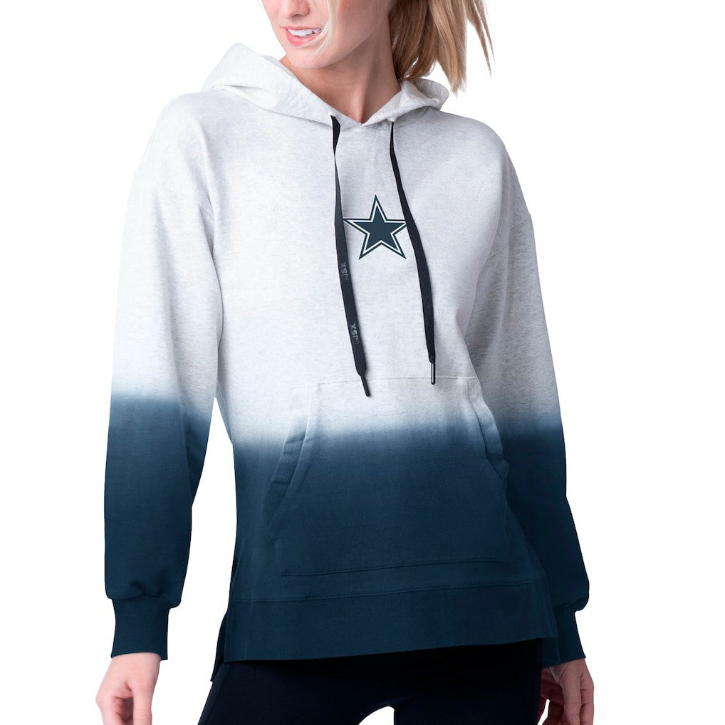 Dallas Cowboys MSX by Michael Strahan Women's Daniela Pullover Hoodie - Heather Gray/Navy on sale