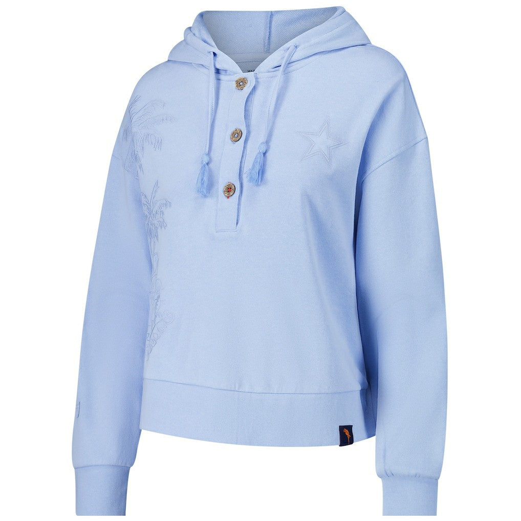 Dallas Cowboys Margaritaville Women's Island Dream Solid Pullover Hoodie - Light Blue online