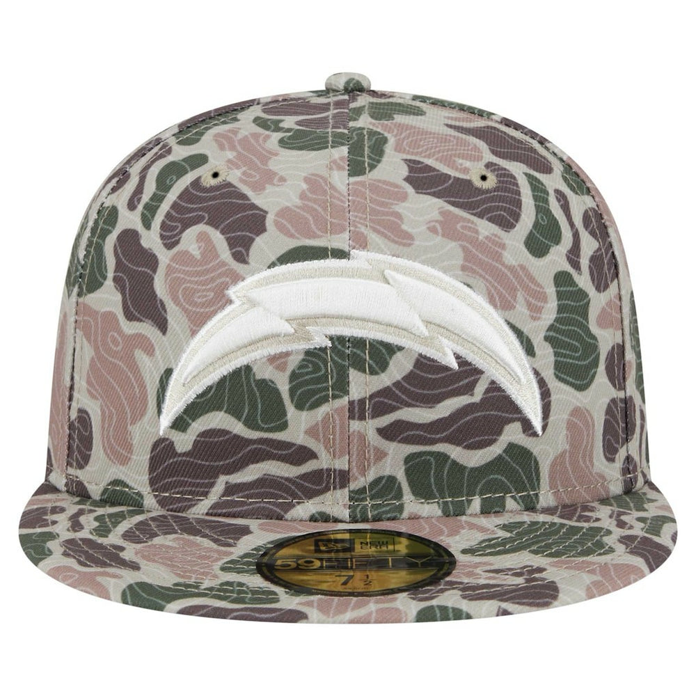 Los Angeles Chargers New Era Geo Camo 59FIFTY Fitted Hat discount