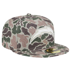 Los Angeles Chargers New Era Geo Camo 59FIFTY Fitted Hat discount