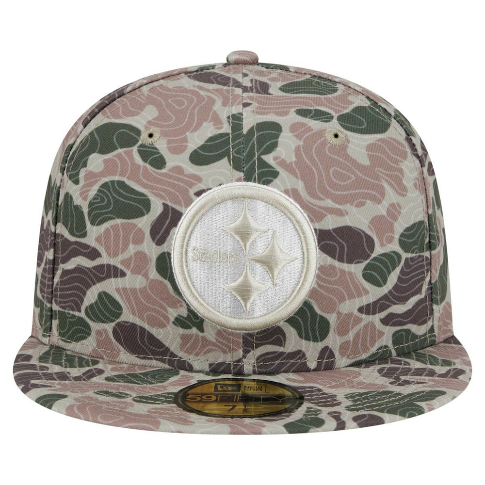 Pittsburgh Steelers New Era Geo Camo 59FIFTY Fitted Hat discount