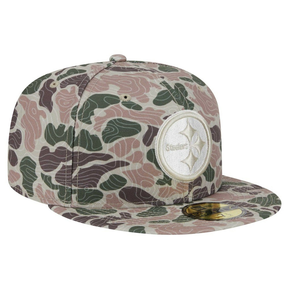 Pittsburgh Steelers New Era Geo Camo 59FIFTY Fitted Hat discount