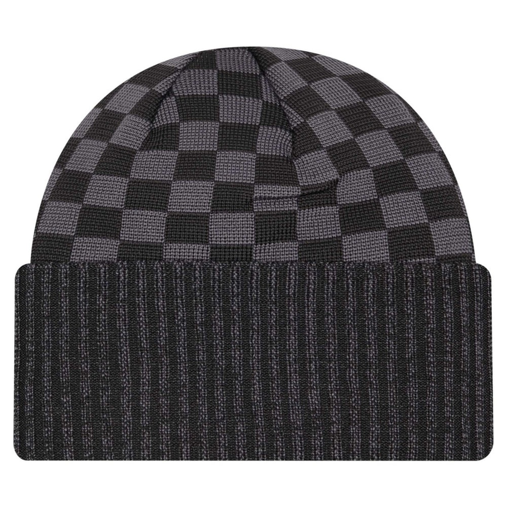 New York Jets New Era Checkered Cuffed Knit Hat - Black cheap