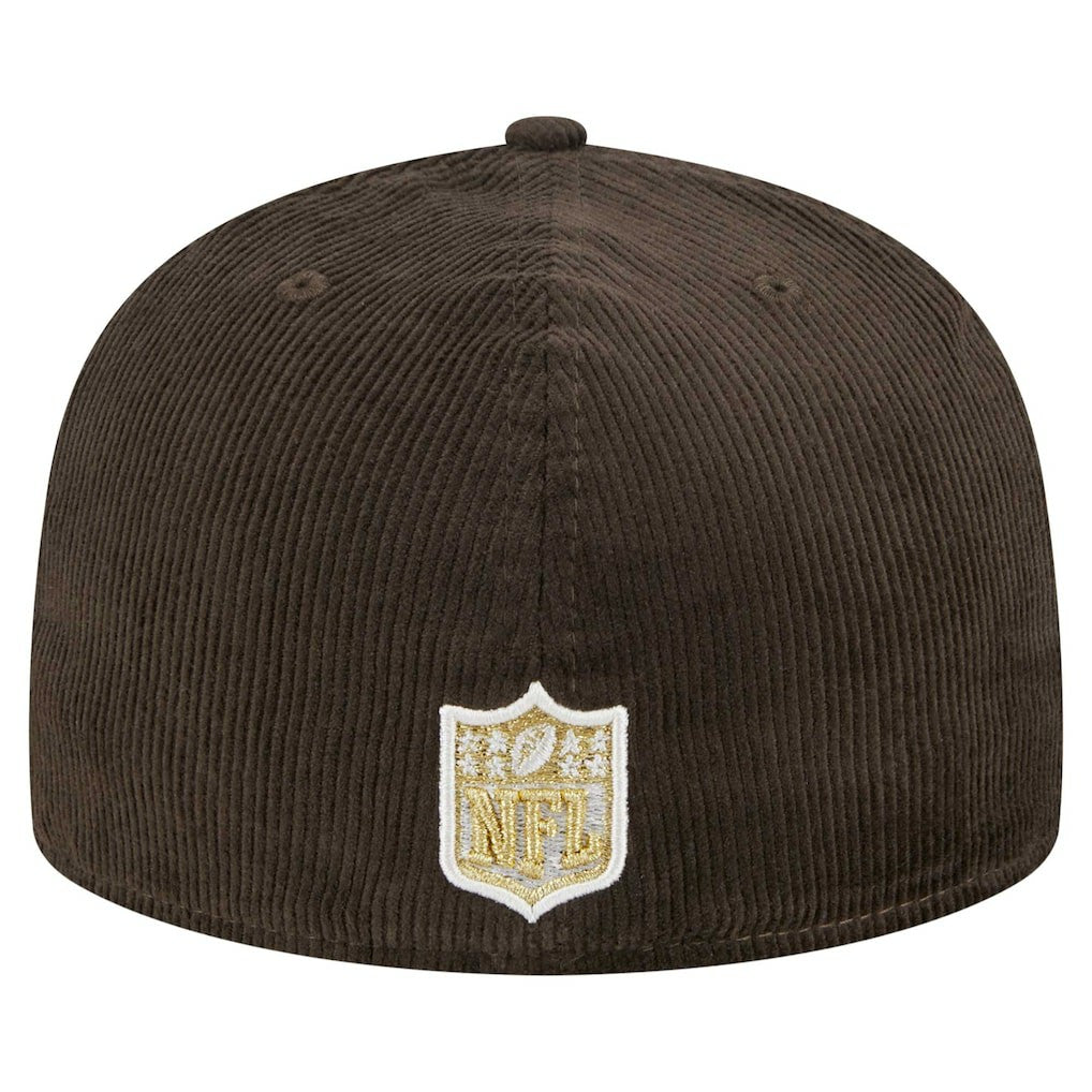 Miami Dolphins New Era Choco Cord 59FIFTY Fitted Hat - Brown discount
