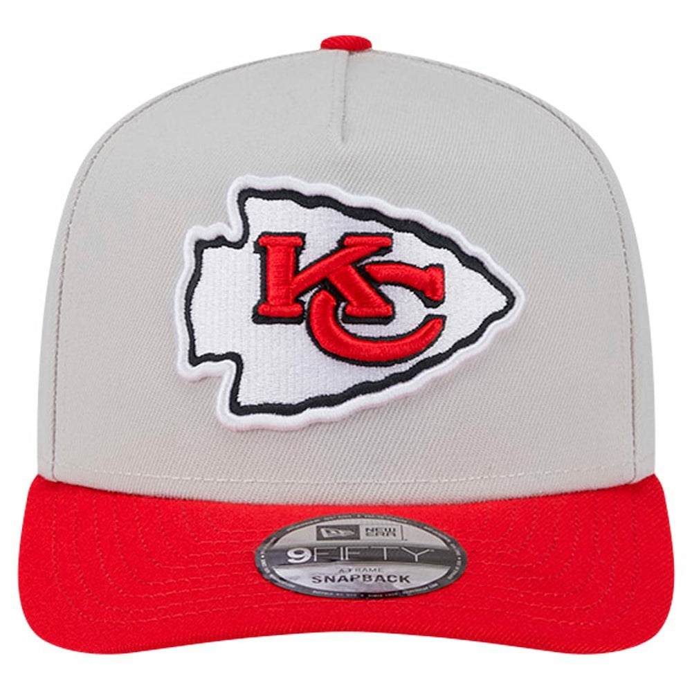 Kansas City Chiefs New Era Decent 9FIFTY A-Frame Snapback Hat - Stone cheap