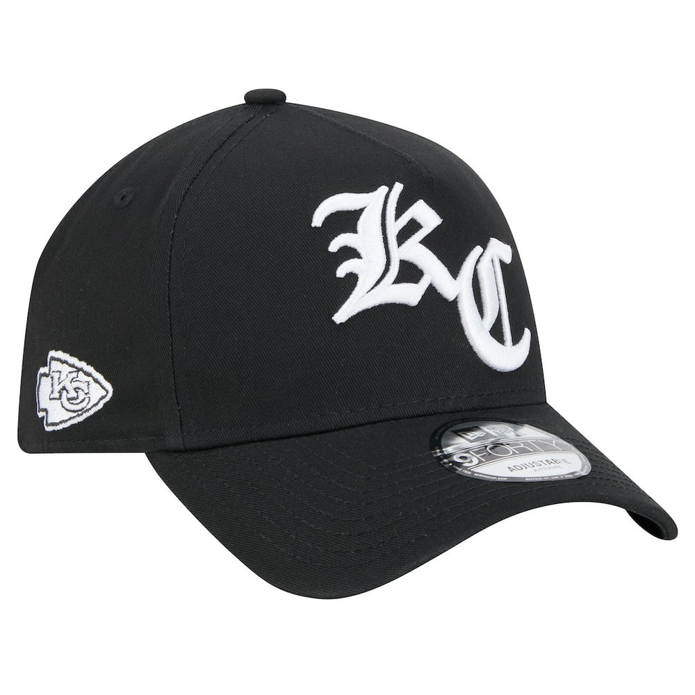 Kansas City Chiefs New Era Mystic 9FORTY A-Frame Adjustable Hat - Black online