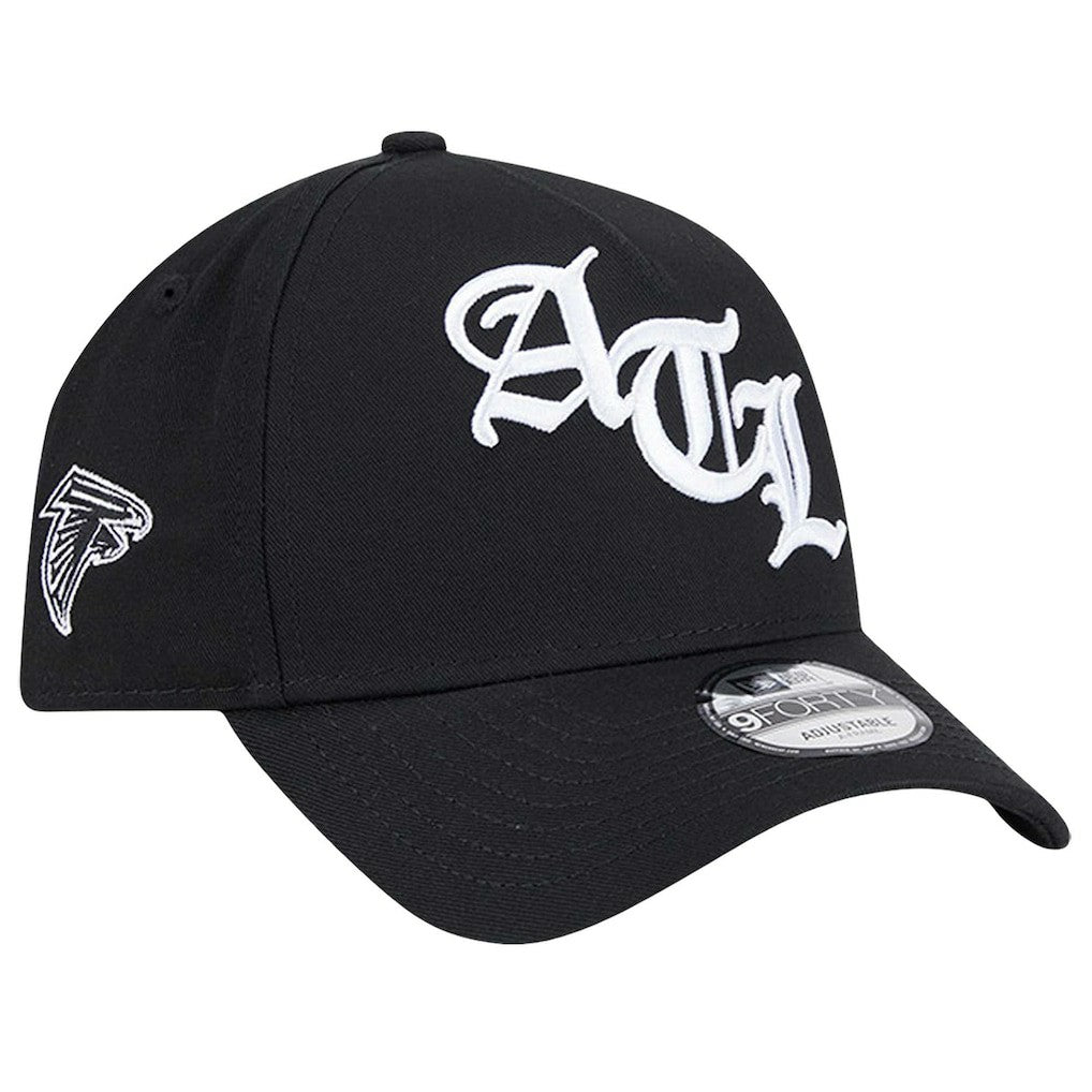 Atlanta Falcons New Era Mystic 9FORTY A-Frame Adjustable Hat - Black sale