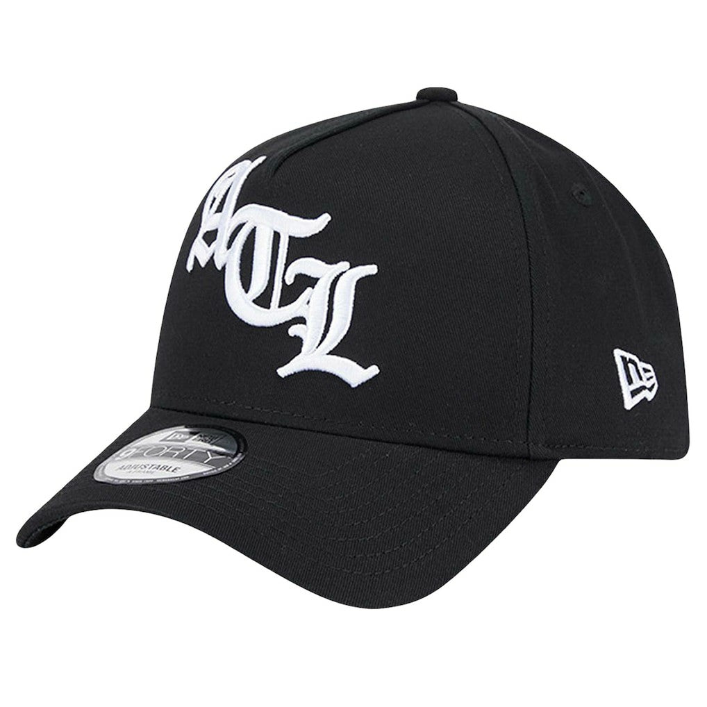 Atlanta Falcons New Era Mystic 9FORTY A-Frame Adjustable Hat - Black sale