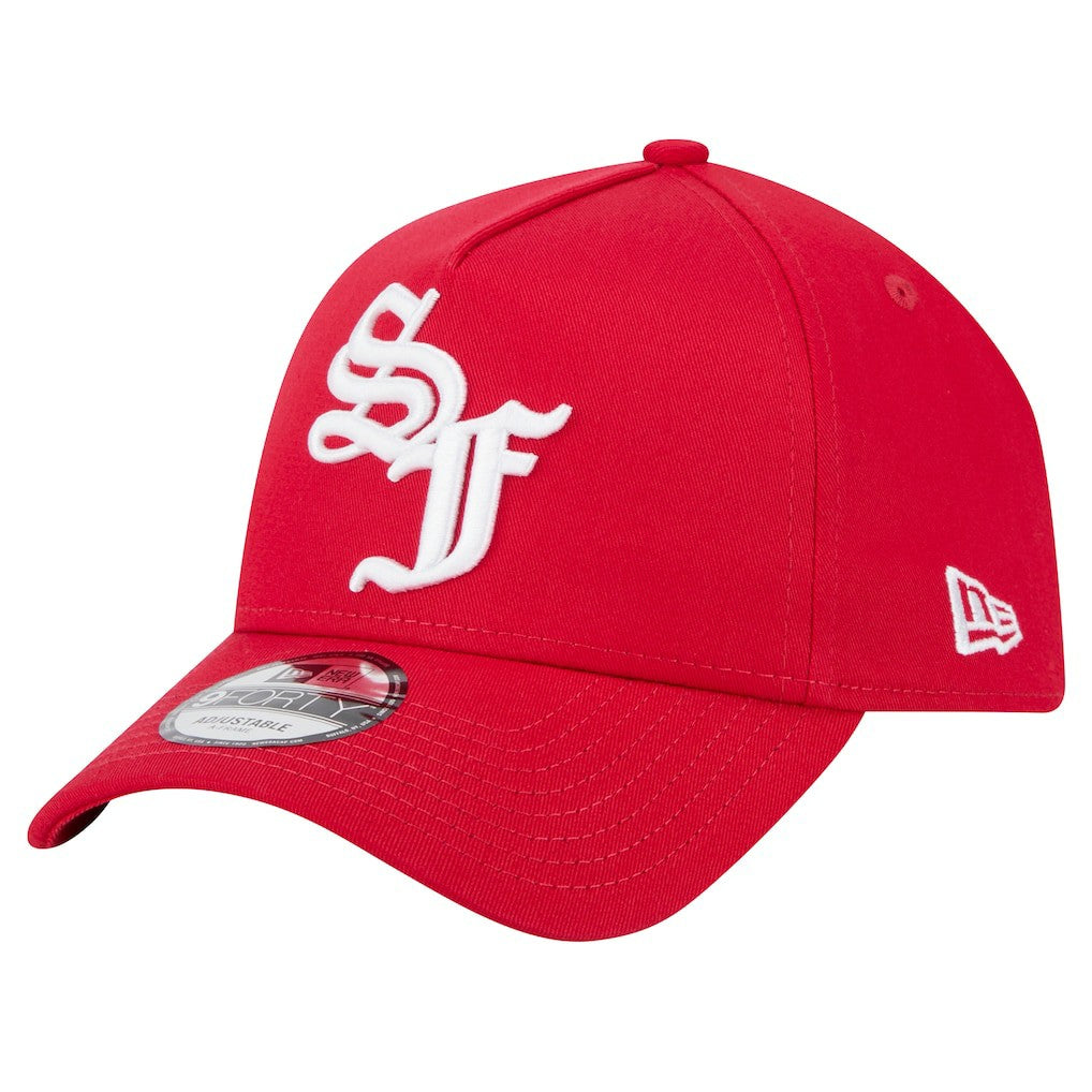 San Francisco 49ers New Era Mystic 9FORTY A-Frame Adjustable Hat - Scarlet cheap