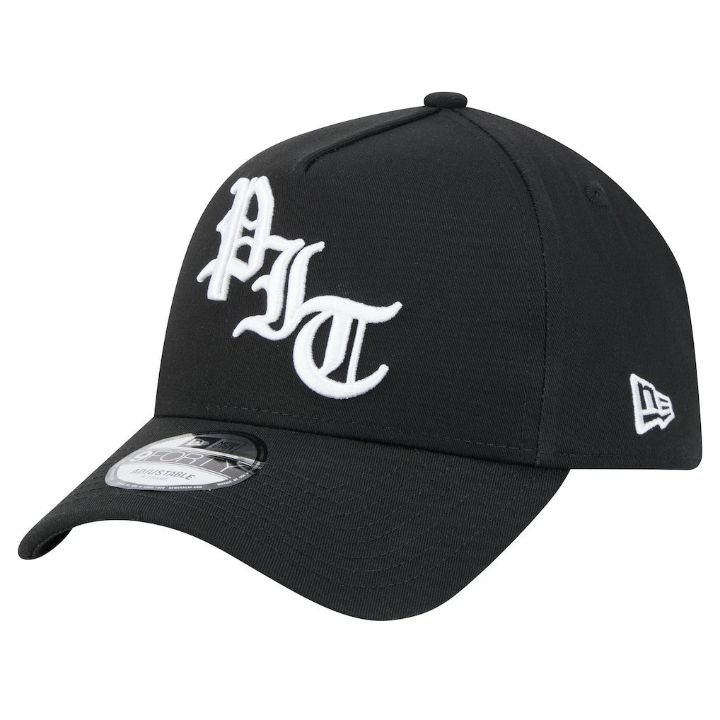 Pittsburgh Steelers New Era Mystic 9FORTY A-Frame Adjustable Hat - Black discount