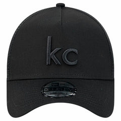 Kansas City Chiefs New Era Domain 9FORTY A-Frame Trucker Adjustable Hat - Black sale